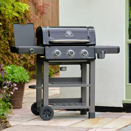 Grillstream Carbon 3 Burner with Side Burner - Black - image 1