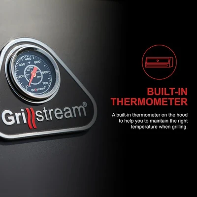 Grillstream Carbon 3 Burner with Side Burner - Black - image 5