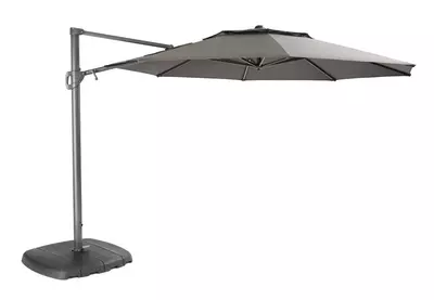 Kettler 3.3m Free Arm Parasol with LED Lighting and Wireless Speaker - Taupe