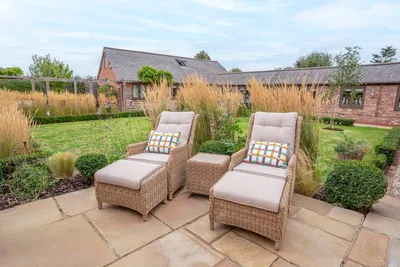 Kettler Hazel Companion Set with 2 Footstools & Coffee Table