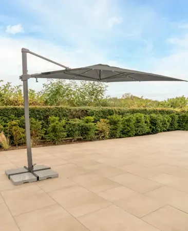 Kettler Orion 3x3 Cantilever Parasol Grey/Stone - image 1